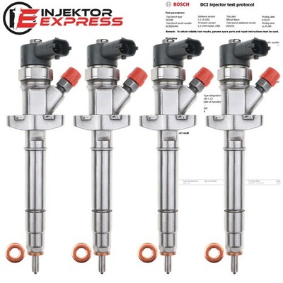4x 0445110102 Einspritzdüse Nissan Opel Movano A Renault Master 2.2 DCi 93190330