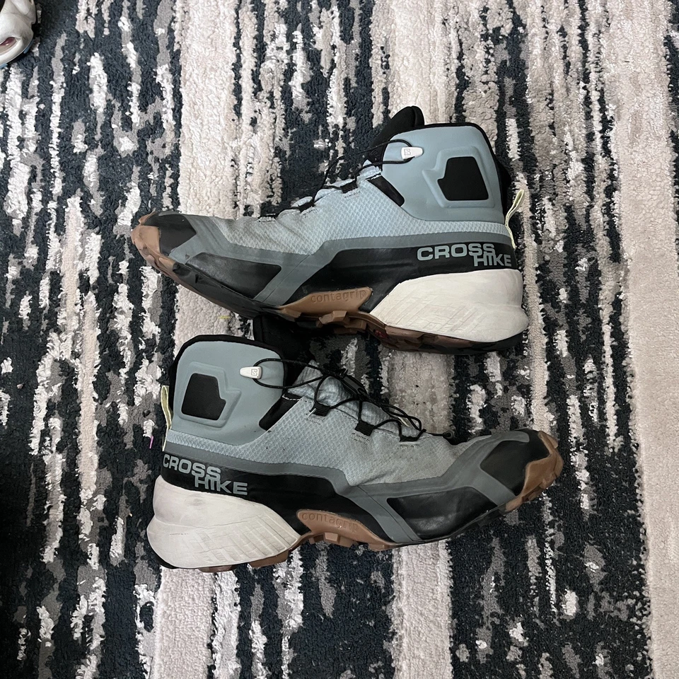 Botas de Senderismo SALOMON Cross Hike Mid GTX 7M/9W Zapato Contagrip Gore-Tex Azul Aqua Foto 4 de 4