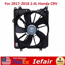 For 2017-2018 Honda CR-V 2.4L Left Side Radiator AC Condenser Cooling Fan