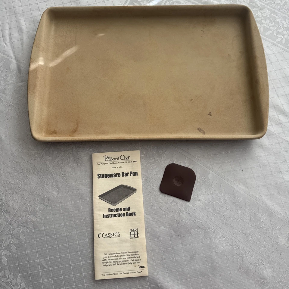 Pampered Chef Große Steinzeug Bar Pfanne #1445 - 11" x 17 1/2" Keksblatt