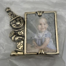 Adorable vintage clown mini photo frame NOS in package