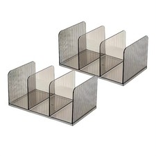 Acrylic Desk File Organizer Office Desktop Folder Holder Gray 2 Pack