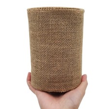 6 Inch 15cm x 10 Yards Natural Jute Burlap Fabric Ribbon Roll Craft Gift Wrap