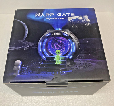 Warp Gate Projection Lamp, Plasma Globe, Remote, Time Display, NEW!