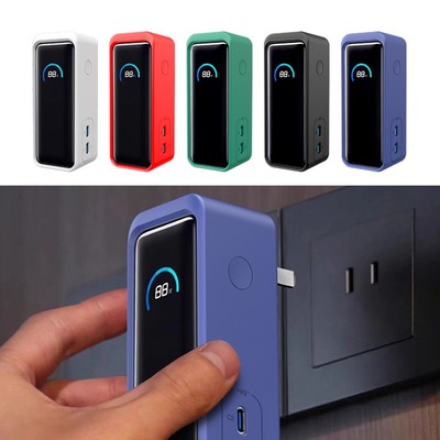 Powerbank Silikonhülle (9600mAH 65W) leichtes Design mit einfachem Zugang zum Anschluss