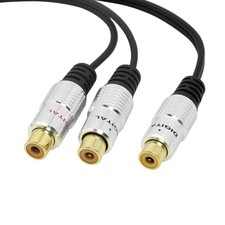 Aluminium Alloy RCA Y-Splitter, Single to Dual RCA Digital Coaxial Splitter, ...