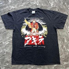 Vintage 90s Akira Anime Graphic T Shirt Rare black XL size