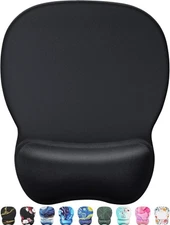 MROCO Ergonomic Mouse Pad with Gel Wrist Rest, Comfortable Mousepad Black 