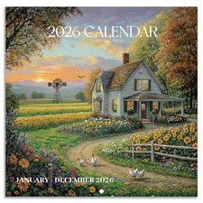 2026 Calendar - 12 Monthly Square Wall 2026, January - December...