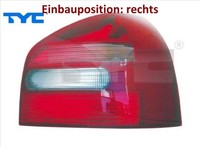 TYC 11-0203-01-2 Heckleuchte Rechts RüCklicht Hecklicht RüCkleuchte FüR Audi