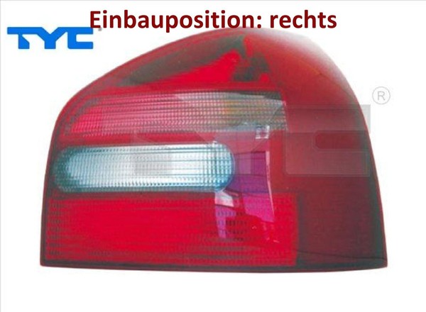 TYC 11-0203-01-2 Heckleuchte Rechts RüCklicht Hecklicht RüCkleuchte FüR Audi-image