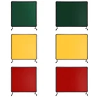 Welding Screen with Frame 6' x 6'/6' x 8' Welding Curtain Screens with 4 Wheels