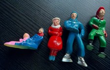 Lot of 4 Barclay Manoil Cast Lead Winter Figurines 4 Figures