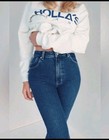 Rolla’s Original High Rise Straight Jeans in Daria Blue Organic High Rise Sz 28 — photo 1