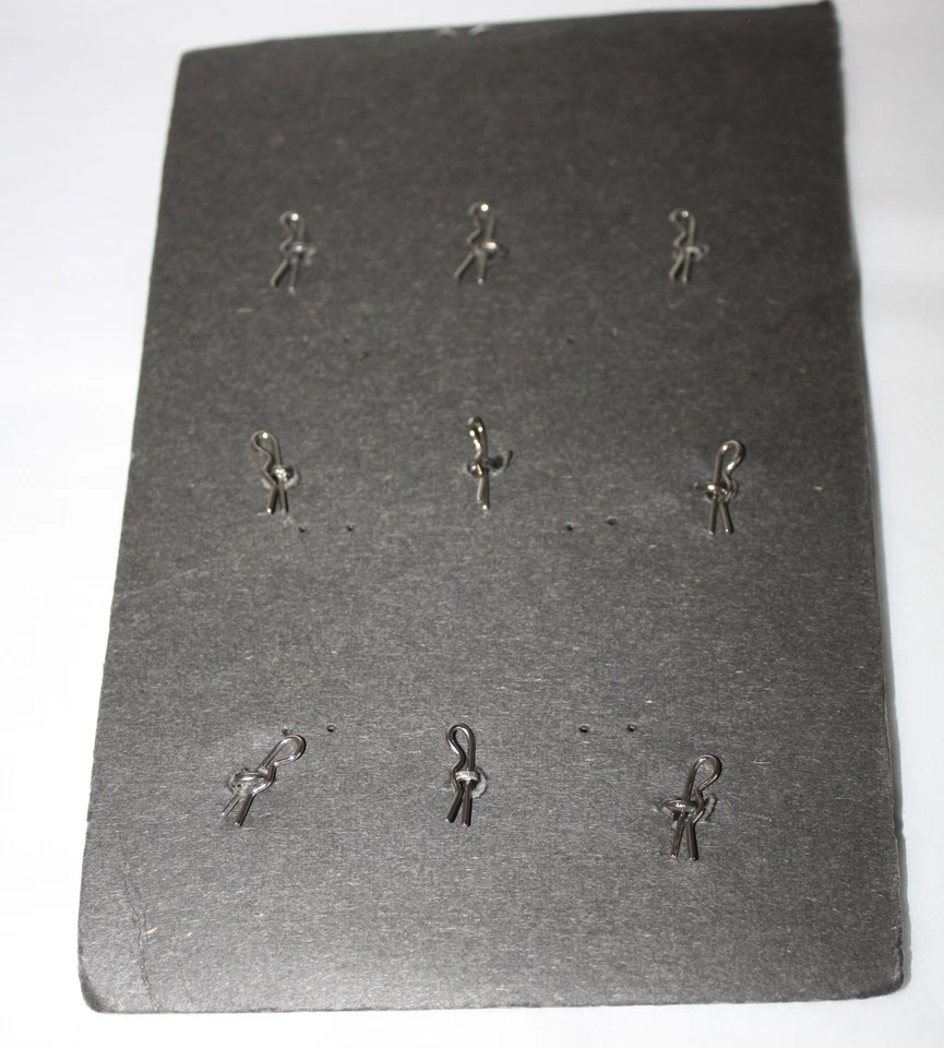 Antique/Vintage Clear Rhinestone Crystal Shank Buttons (9) Varied Sizes 24-40mm - Image 4 of 4