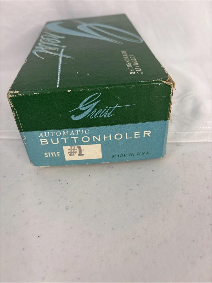 Vintage Greist Automatic Buttonholer Attachment Complete - Image 3 of 4