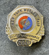 1964 new york worlds fair Badge - Vintage