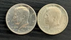 1971 P-D Kennedy Half Dollar 50c CLAD AU Coins (2) - ME5215