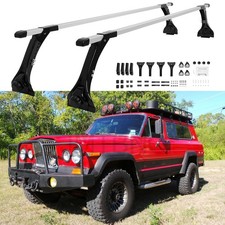 63 For Jeep Cherokee 1976-1997 Adjustable Roof Rack Cross Bars Cargo Carrier