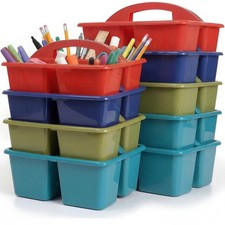 8 Pack Caddy Organizer with Handle, Stackable Organization Storage, Small Pla...