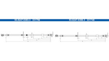 2x Bremsschlauch Vorderachse für FORD PUMA TOURNEO COURIER V769