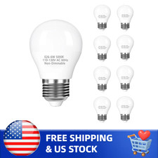 8-Pack A15 Ceiling Fan Light Bulbs, Non-dimmable, 60W Equivalent, 5000K Daylight