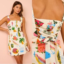 Alemais Samaki Mini Dress Size US 4 NEW $425