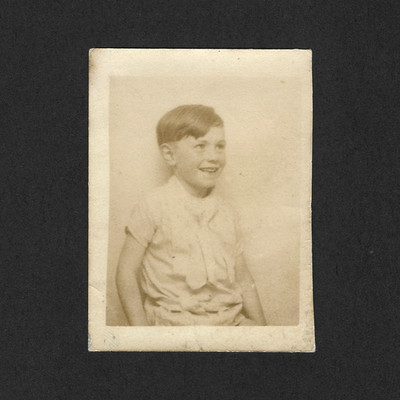 Portrait Junge Identität lächelnd 3/4 Docht - Altes Foto Snapshot Sepia