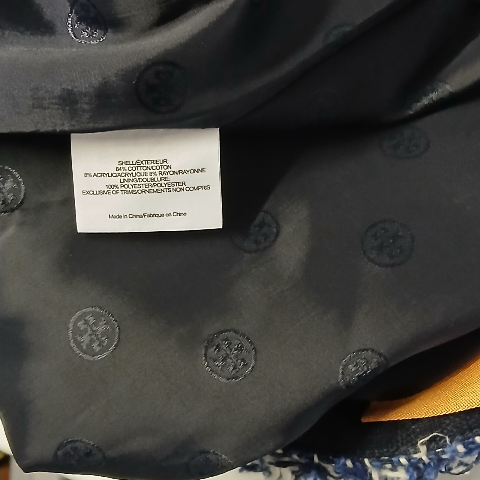 Tory Burch Normandy Blue Nora Skirt Women's 2 Tweed Fringe Artsy Boho Luxury  thumbnail 9