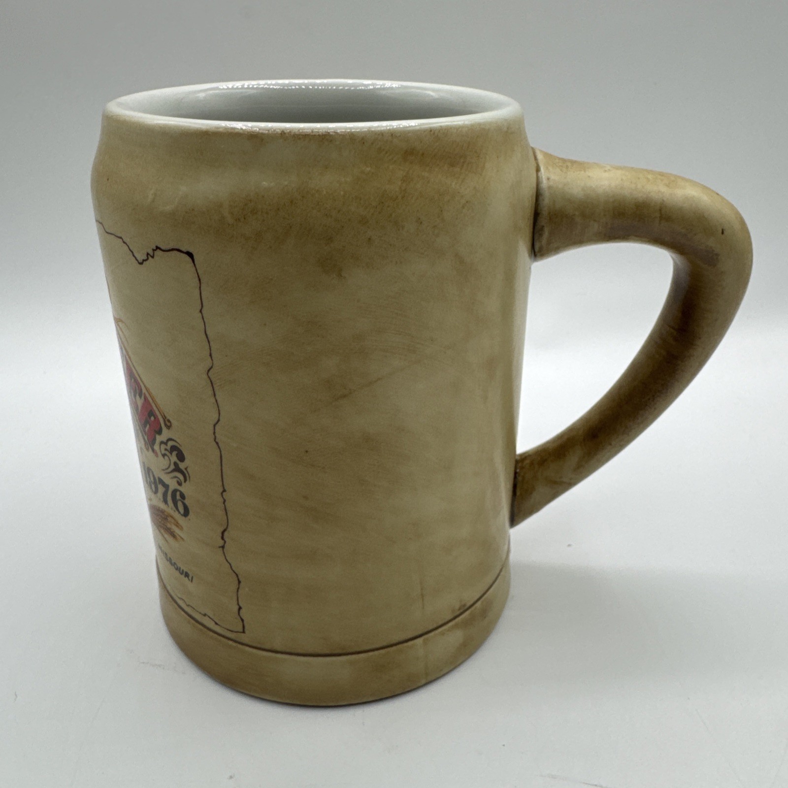 1876-1976 BUDWEISER 100 YEARS ST LOUIS MISSOURI STEIN 5" TALL