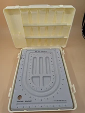 1990s Vintage Bead Buddy Workstation Storage Case/Handle Jewelry Making 