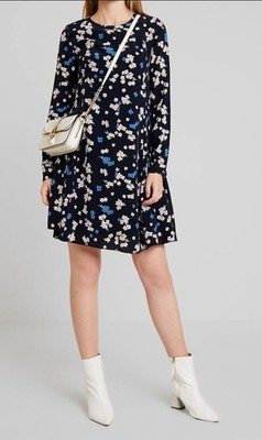  Marc O Polo Freizeitkleid Marineblauer m. kleinen floralen Muster Neuwertig 
