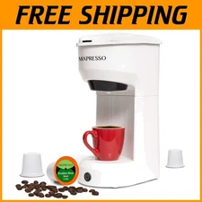 Fast Single Cup Coffee Brewer - Ground Coffee & Pods