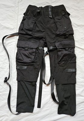 11 Bybb's Dark Men's Nevstudio Ninja Cargo The Master Cross Black Pants SZ S