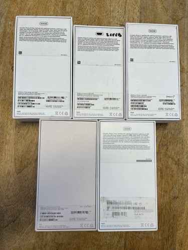 Lot of 5 OEM Apple iPhone Boxes - XS Max, XS, 7 Plus, 8 Plus, iPhone 11 - EMPTY - 第 2/3 張圖片