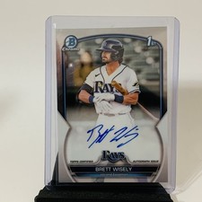 2023 Topps Bowman Chrome Brett Wisely #CPA-BW 1st Bowman Auto