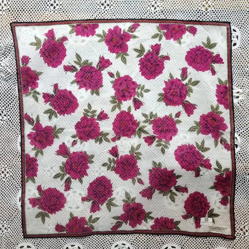 Givenchy Floral Pattern Handkerchief - Vintage Co… - image 3