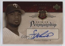 2007 Upper Deck Premier Penmanship Gold 24/47 Francisco Liriano #PEN-FL Auto 3hd