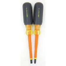 Ideal 35-9305 Insulated Screwdriver Set, Slotted/Phillips, 2 Pcs