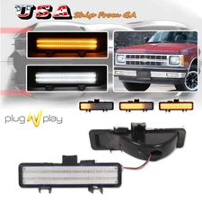 FOR 83-94 CHEVY S10 BLAZER GMC S15 JIMMY SWITCHBACK LED BUMPER PARK SIGNAL LIGHT