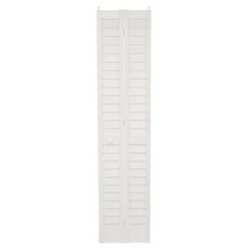 Bifold Door Interior PVC Composite 18in X 80 in 3 Inch Louver/Louver White