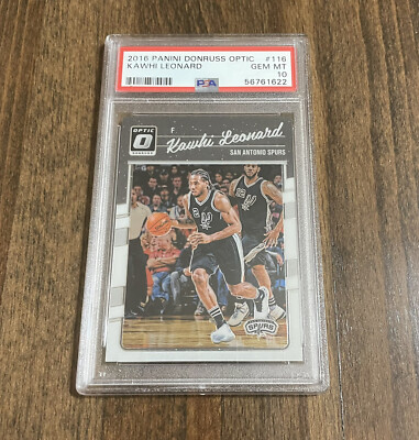 2016 Optic Holo KAWHI LEONARD #116 PSA10