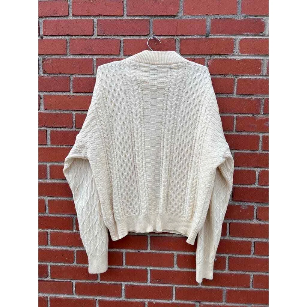 Maglione Pescatori Versace V2 Maglia Cavo Taglia XL Vintage anni '90 Designer Made in Italy