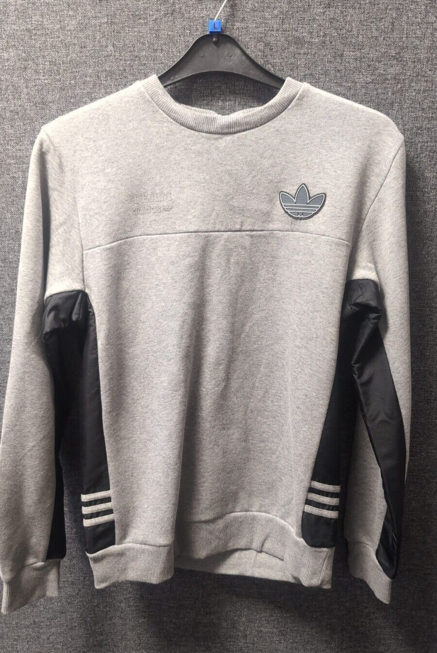 Adidas Team Fabmix Sweater Grey UK S RRP £55 LN051 AA 08
