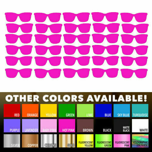 30 Sonnenbrille Vinyl Aufkleber Aufkleber für Zuhause Fenster Wand Zum Selbermachen Kinderzimmer Dekor Kunst - Bild 7 von 9