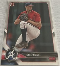 2018 Bowman Baseball Prospects Kyle Wright Atlanta Braves base card #BP14
