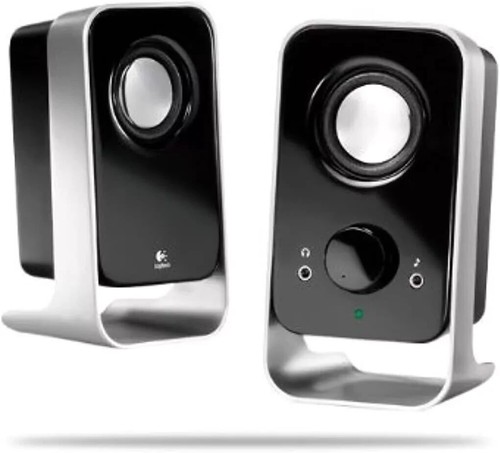 Logitech LS11 - 2.0 Stereo Speaker System - Black/Silver - RETAIL