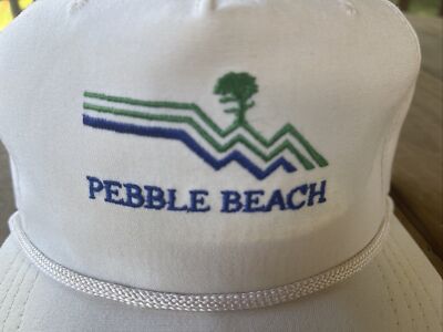 Rare Cali Fame Pebble Beach Vintage Golf Rope Strapback Hat Made