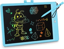 LCD Writing Tablet 10 Inch Colorful Toddler Doodle Board Drawing Tablet for Kids