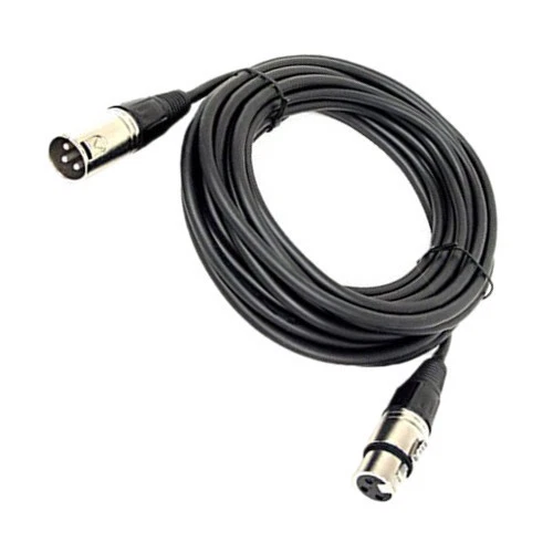 HQRP 3-pin XLR M a XLR F Cable para Shure SM86 / SM58 Micrófono
